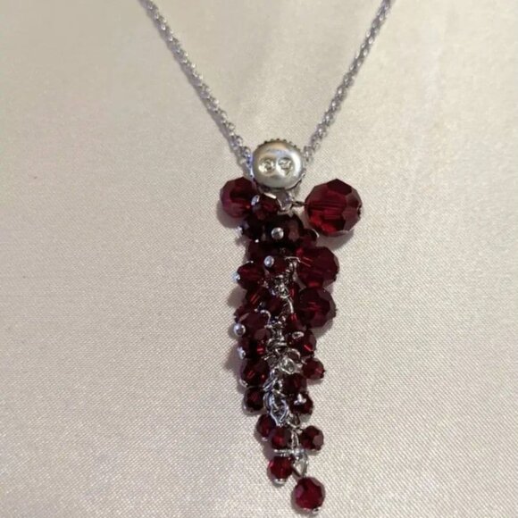 SWAROVSKI crystal rhodium necklace - Picture 2 of 7